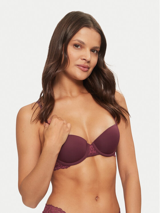 Calvin Klein Underwear Krūšturis ar stīpiņu 000QF7577E Bordo