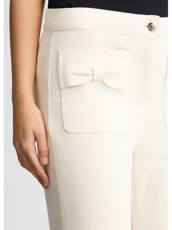 Liu Jo Liu Jo Pantaloni di tessuto CA5377T1819X0657 Bianco Regular Fit