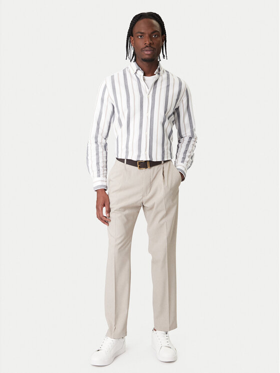 JOOP! Jeans JOOP! Jeans Bavlnené nohavice Lead2 30101677 Béžová Slim Fit