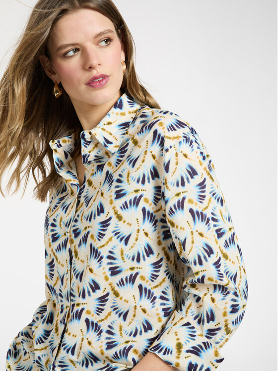 Elena Mirò Elena Mirò Camicia 5015P000324N041 Bianco Regular Fit