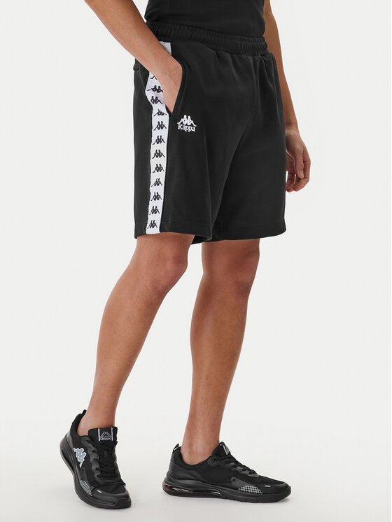 Kappa Kappa Спортивні шорти Banda Oviedo 351S77W Чорний Comfort Fit