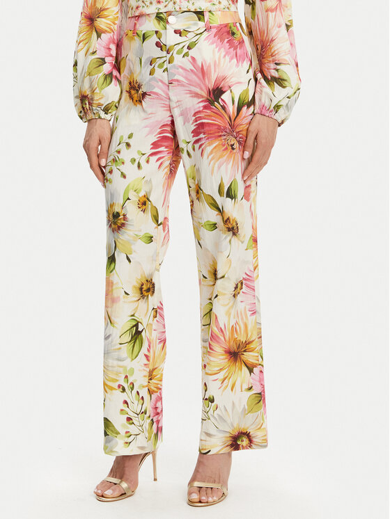 Guess Guess Medžiaginės kelnės W5GB46 WG4G0 Spalvota Regular Fit