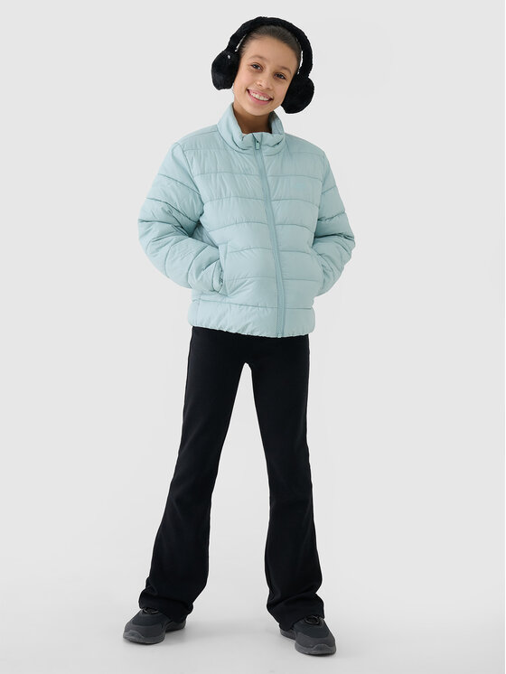 4F 4F Kurtka puchowa 4FJWSS25TDJAF515-47S Zielony Regular Fit