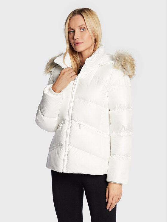 Calvin Klein Puhovka K20K204952 Bela Regular Fit