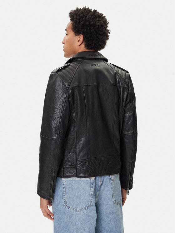 HUGO HUGO Geacă de piele Lowis-6 50542108 Negru Regular Fit