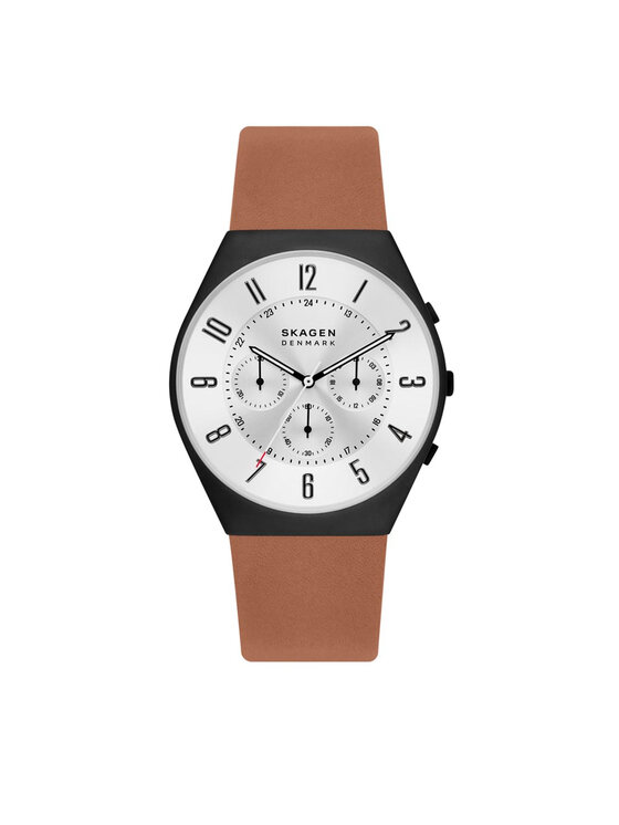 Skagen Skagen Zegarek Grenen Chronograph SKW6823 Brązowy