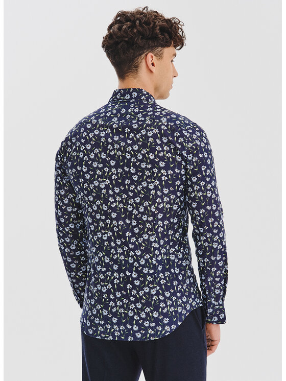 Pako Lorente Pako Lorente Koszula P25WF-1X-041 Granatowy Slim Fit