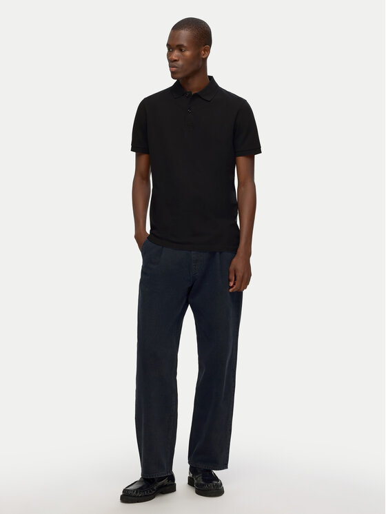 Selected Homme Selected Homme Polo 16095851 Crna Slim Fit