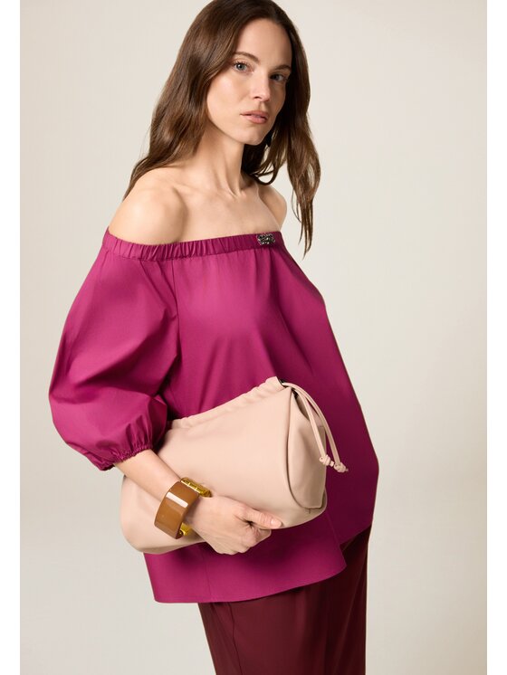 Oltre Oltre Blusa 2485J100726N019 Rosa Over Fit