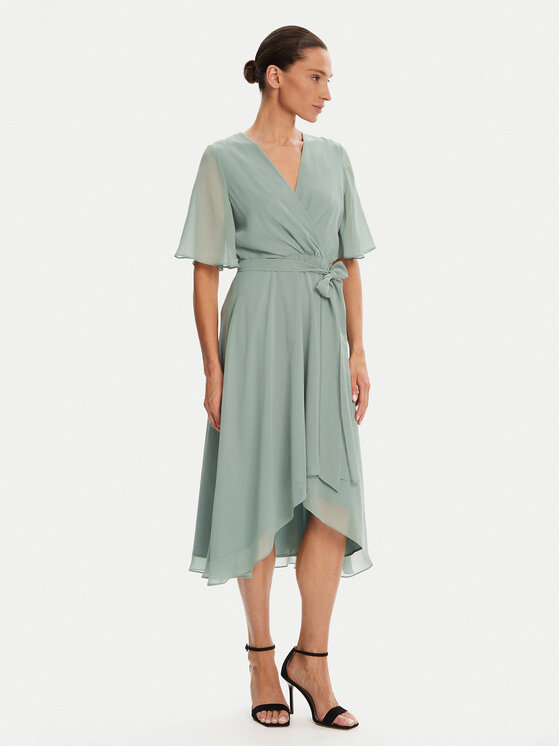 Swing Abito da cocktail 5AI10200 Verde Regular Fit, taglia : 40