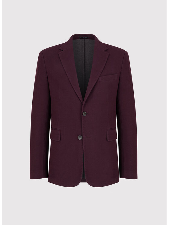 Pako Lorente Pako Lorente Marynarka P26WF-3X-010 Bordowy Slim Fit