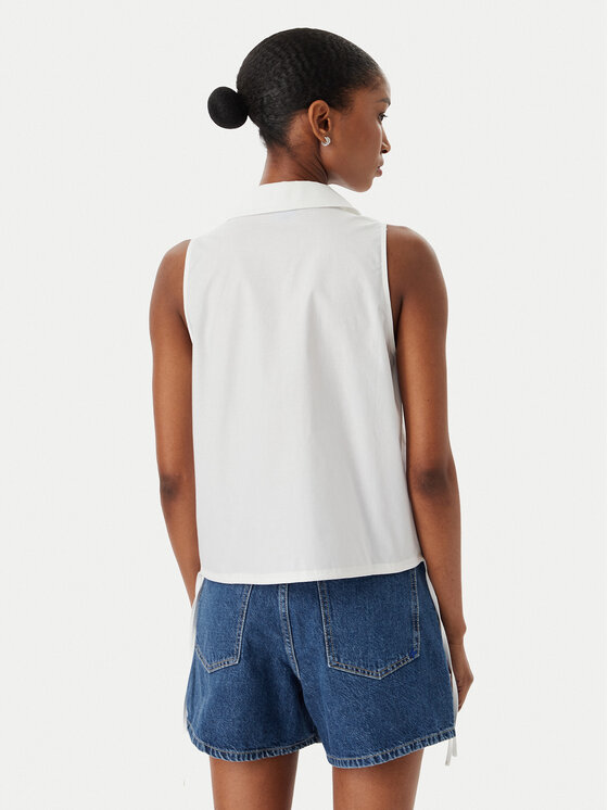 Karl Lagerfeld Jeans Karl Lagerfeld Jeans Kamizelka B2W11020 Biały Regular Fit