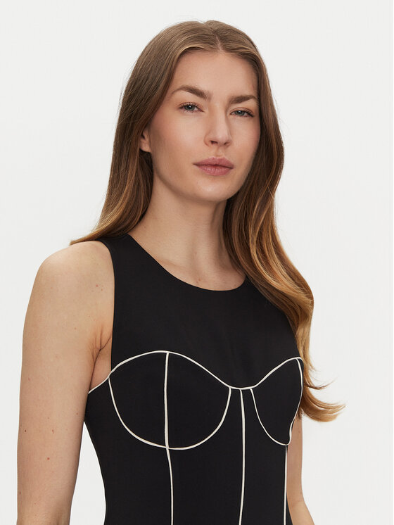 Elisabetta Franchi Elisabetta Franchi Sukienka koktajlowa AB-724-51E2-V440 Czarny Slim Fit