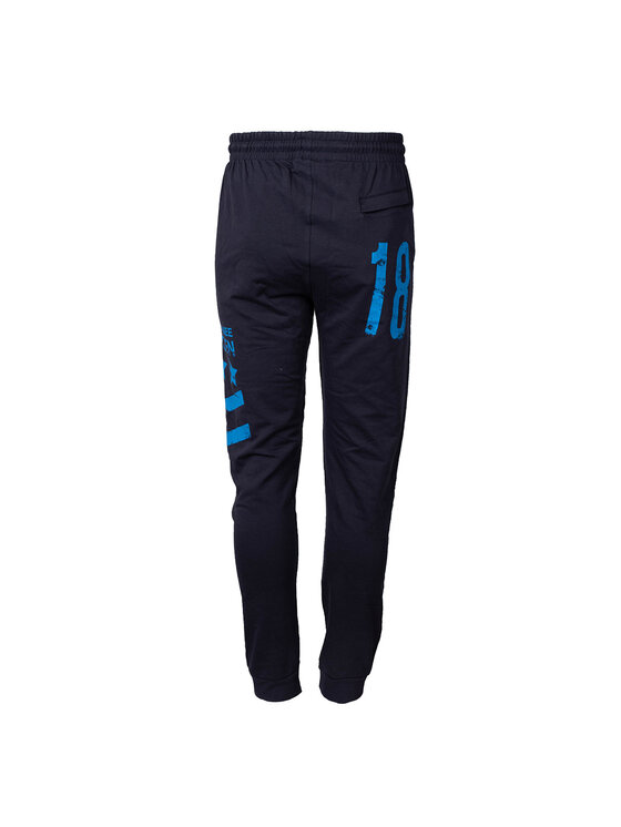 Bikkembergs Bikkembergs Kalhoty z materiálu C 1 048 85 E 1978 Tmavomodrá Regular Fit