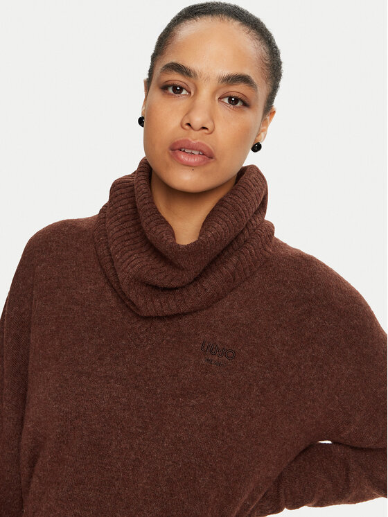 Liu Jo Liu Jo Trikotažinė suknelė WF4430 MA49P Ruda Regular Fit