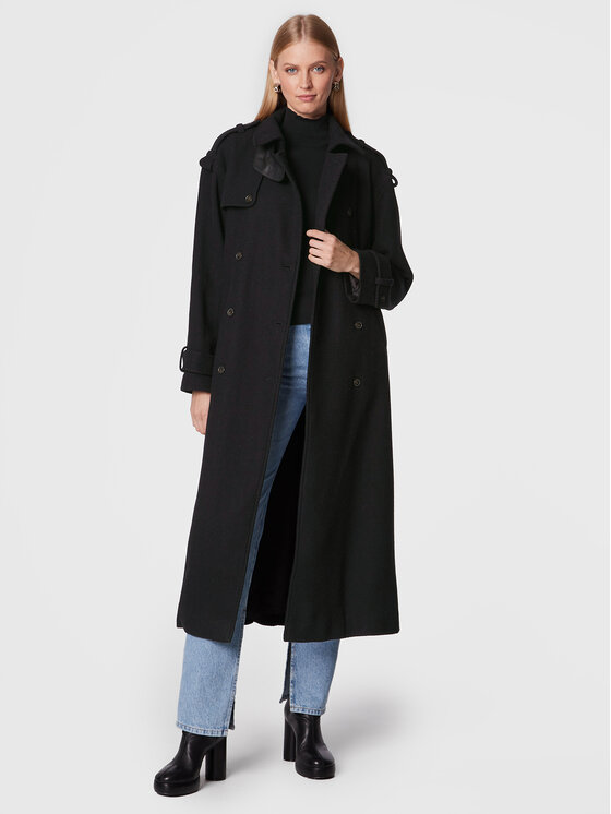 Herskind Herskind Wollmantel Astra 4580830 Schwarz Regular Fit