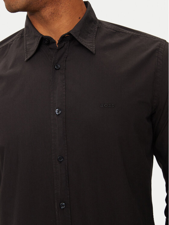 BOSS Boss Marškiniai 50518304 Juoda Regular Fit