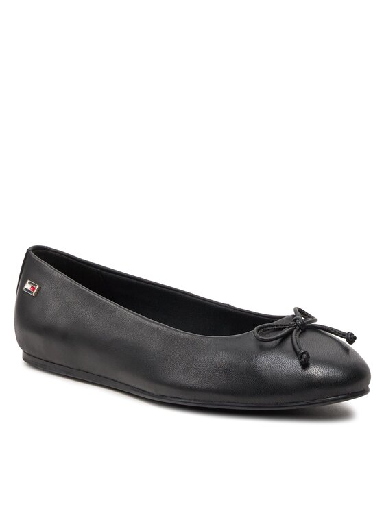 Tommy Hilfiger Tommy Hilfiger Baleriny Essential Chic Ballerina FW0FW08059 Czarny