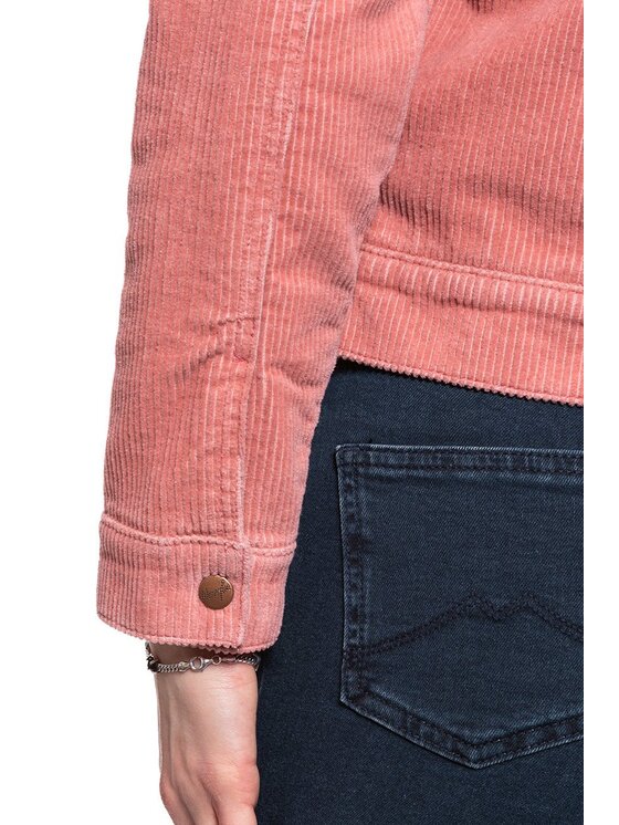 Wrangler Wrangler Kurtka damska CARPENTER JACKET Różowy Regular Fit