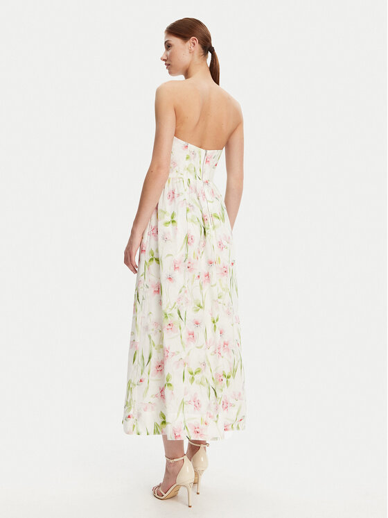 BARDOT BARDOT Sukienka koktajlowa 58164DB3 Biały Regular Fit
