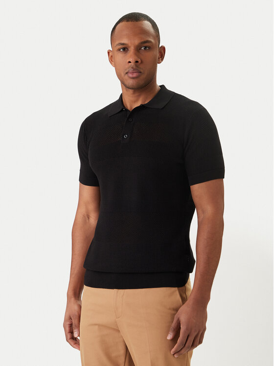 KARL LAGERFELD Tricou polo 655009 562301 Negru Regular Fit