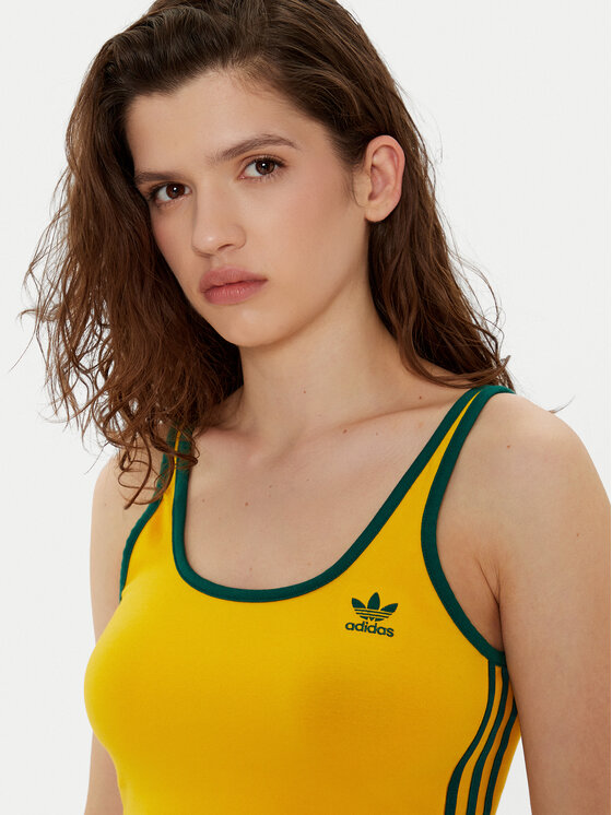 adidas adidas Top adicolor 3-Stripes JP2291 Žuta Slim Fit
