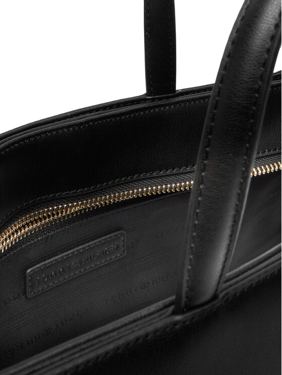 Tommy Hilfiger Tommy Hilfiger Torebka Th Glam Satchel AW0AW18145 Czarny