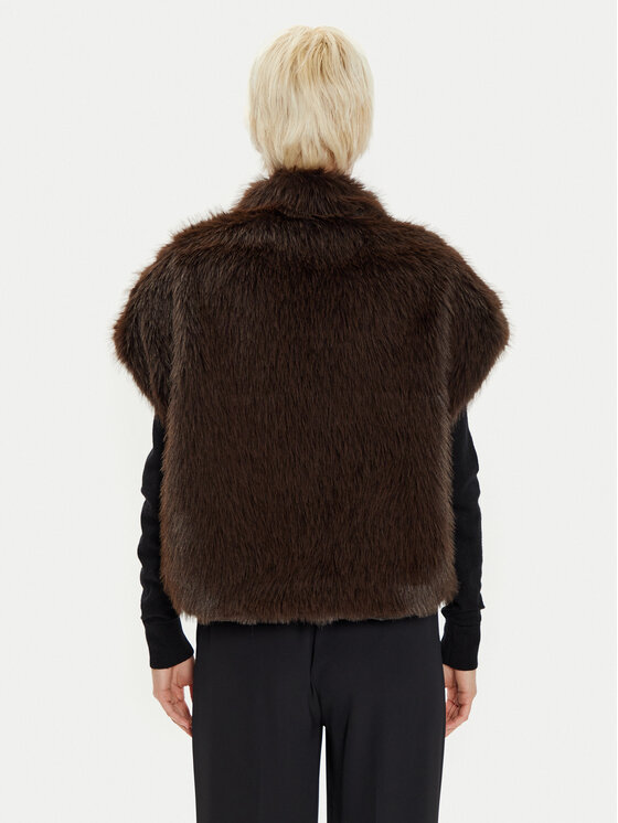 Haveone Haveone Vestă KLA-M017 Maro Loose Fit