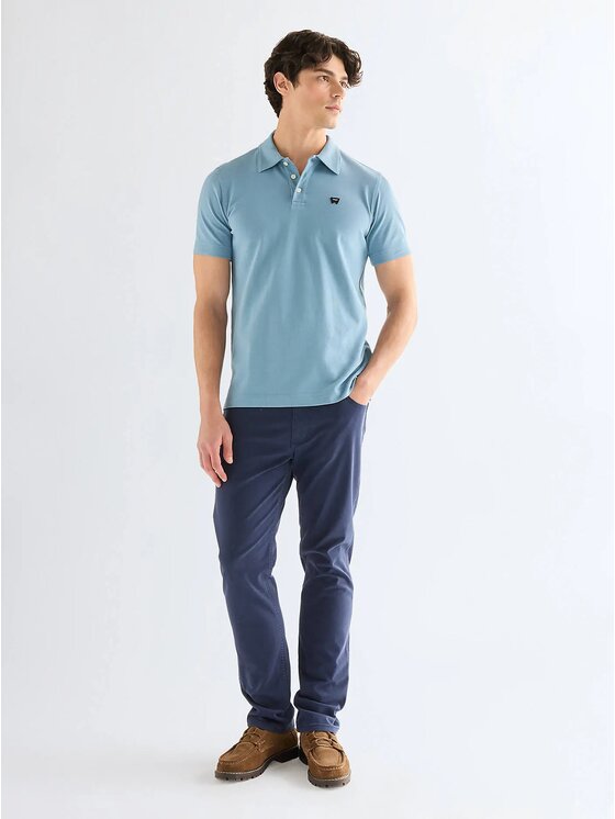 Wrangler Wrangler Polo 112378448 Blu Regular Fit