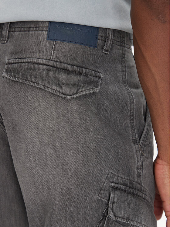 Tom Tailor Tom Tailor Дънкови шорти 1044977 Сив Relaxed Fit