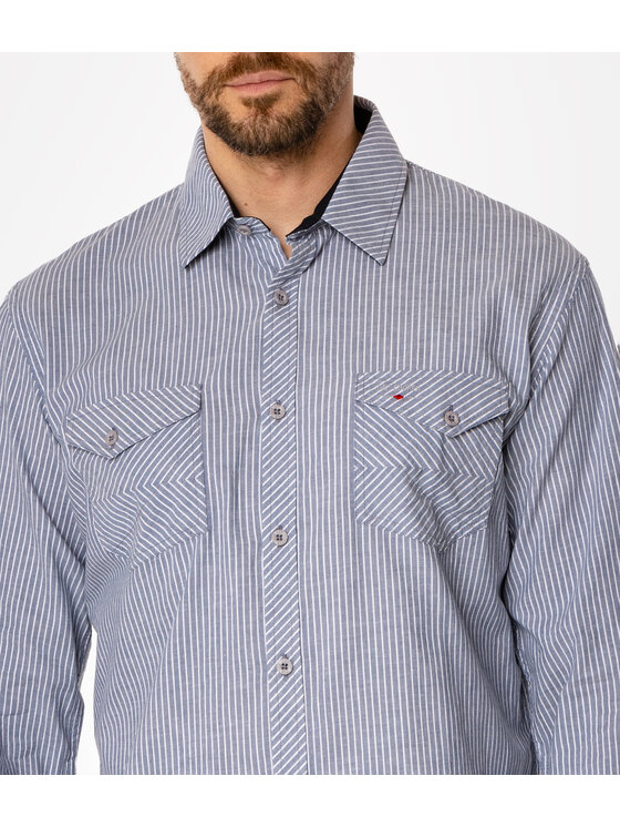 Lee Cooper Lee Cooper Koszula MALT Niebieski Slim Fit