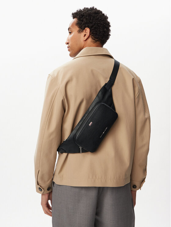Tommy Hilfiger Borsetă Th Central Bumbag AM0AM14437 Negru