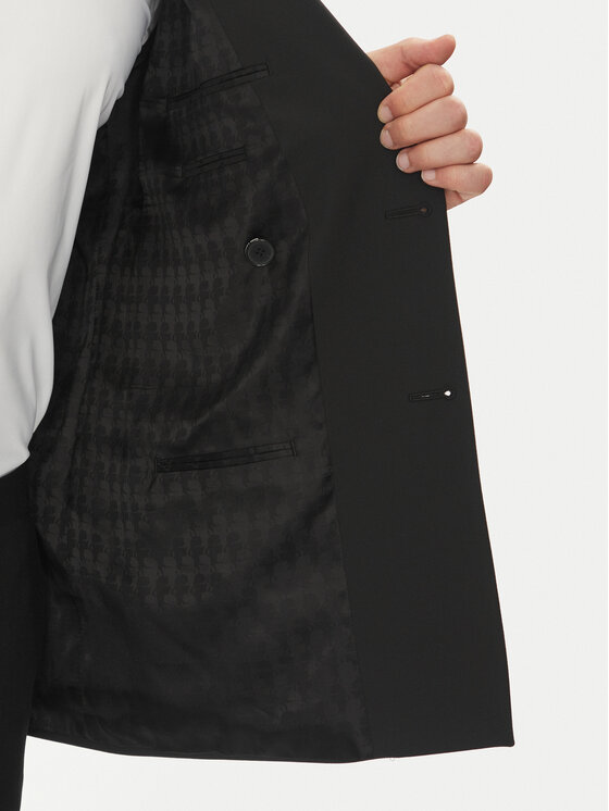 KARL LAGERFELD KARL LAGERFELD Sako 155102 552037 Čierna Slim Fit