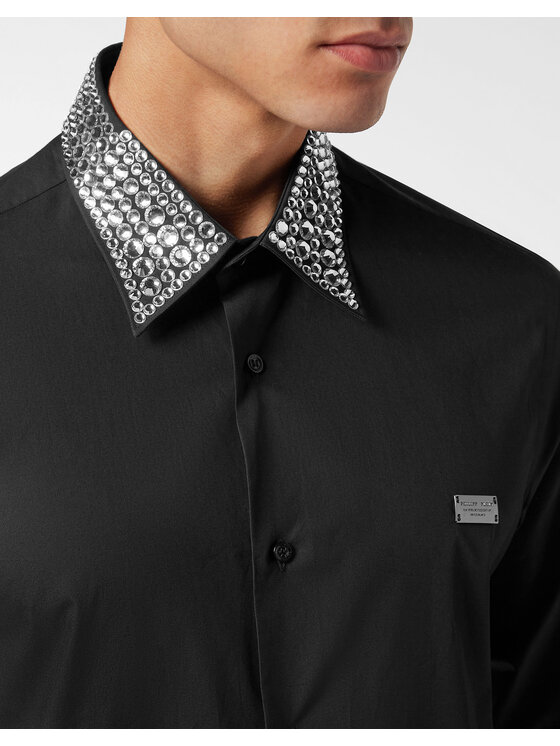 PHILIPP PLEIN PHILIPP PLEIN Camicia 20695 Nero Fitted Fit