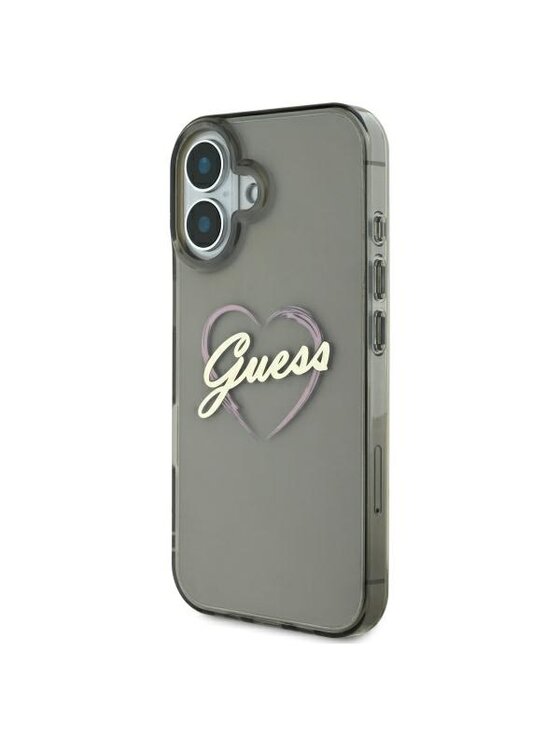 Etui na telefon Guess, Czarne, Apple iPhone 16 Plus
