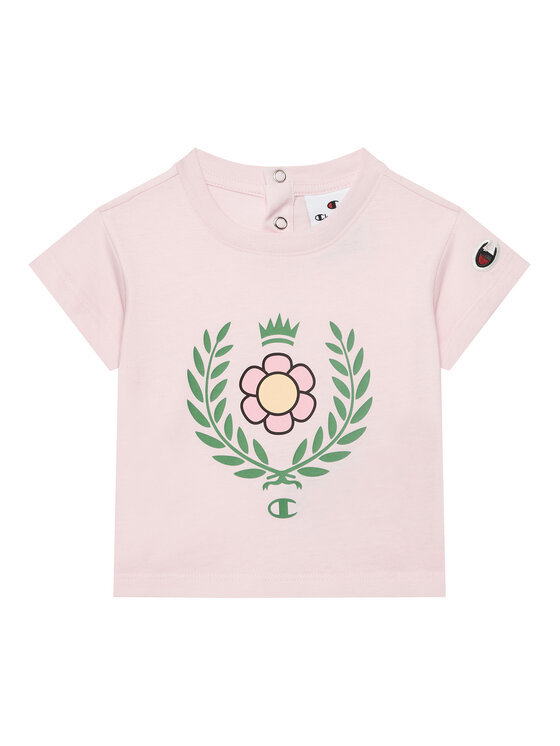 Champion Champion Komplet t-shirt i spodenki 405117 Różowy Regular Fit