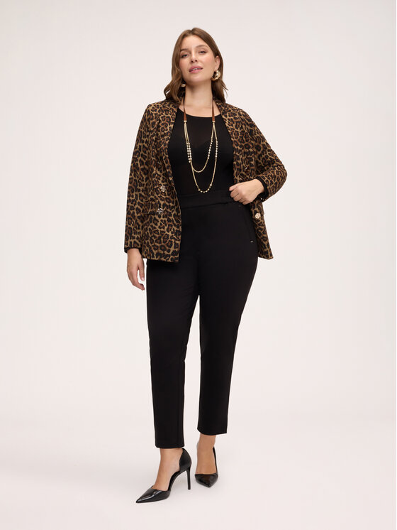 Fiorella Rubino Fiorella Rubino Spodnie materiałowe P087L002517N033 Czarny Regular Fit