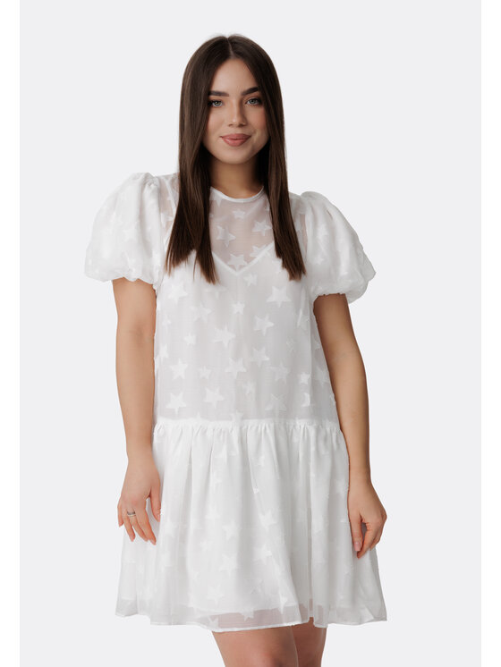LAURELLA Každodenné šaty 4SS242 Biela Regular Fit