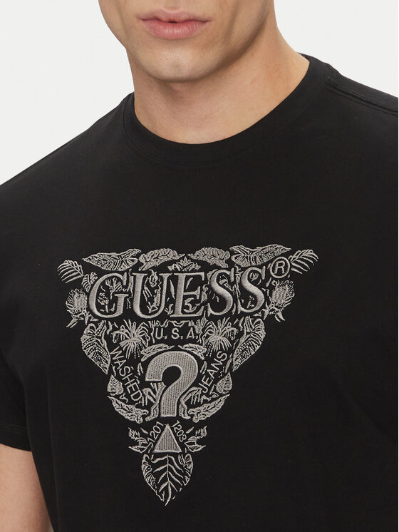 Guess Guess T-Shirt M5GI16 K8FQ4 Czarny Regular Fit