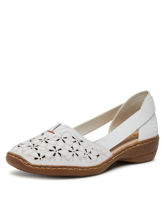 Rieker Rieker Pantofi 41356-80 Alb
