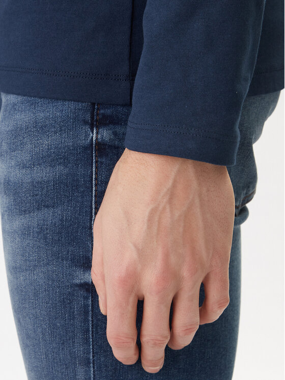 BOSS BOSS Longsleeve Tacks 50512111 Blu scuro Regular Fit