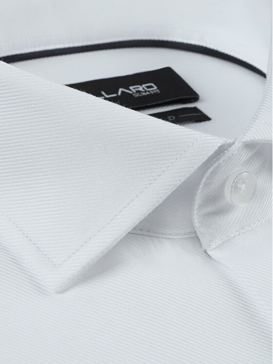 VILLARO VILLARO Koszula 249DSLIM Biały Slim Fit