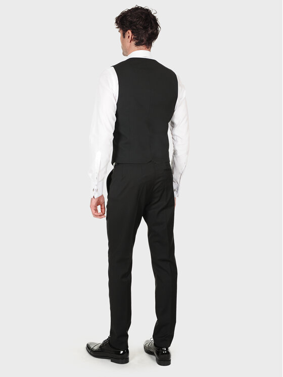 Evenemen Evenemen Kamizelka BOSTON 099 Czarny Slim Fit