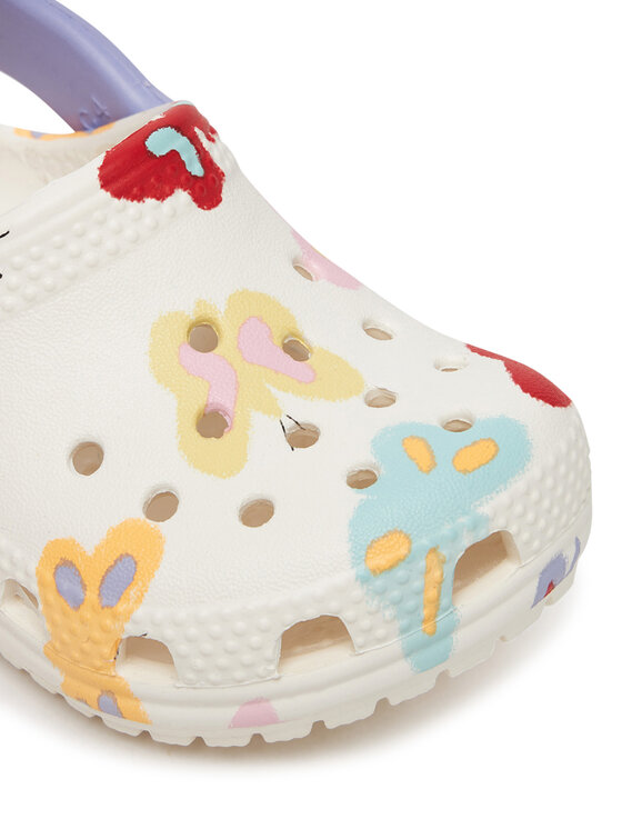 Crocs Crocs Klapki Classic Butterfly Graphic Clog T 211263 Biały