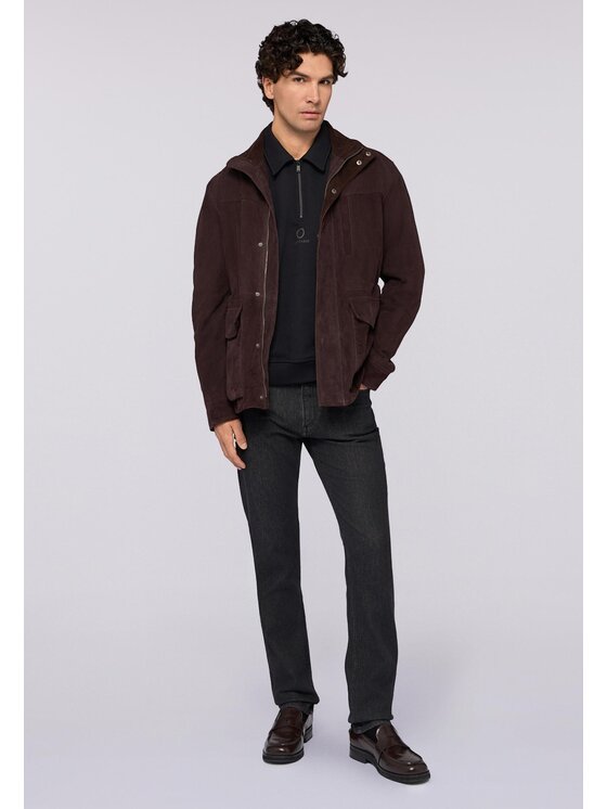 Trussardi Trussardi Kurtka skórzana R303M000006N023 Brązowy Regular Fit