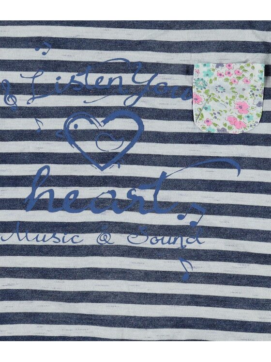 Kanz Kanz T-Shirt 1713031-0001 Granatowy Basic Fit