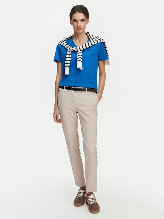 Beverly Hills Polo Club Beverly Hills Polo Club T-Shirt P-SS26W-TS516518 Niebieski Regular Fit
