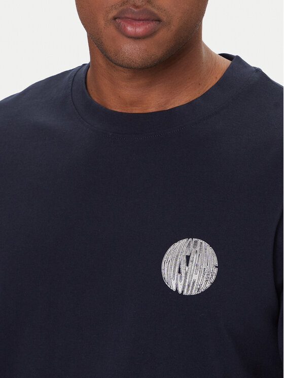 Mustang Mustang T-Shirt Akron 1016869 Σκούρο μπλε Relaxed Fit