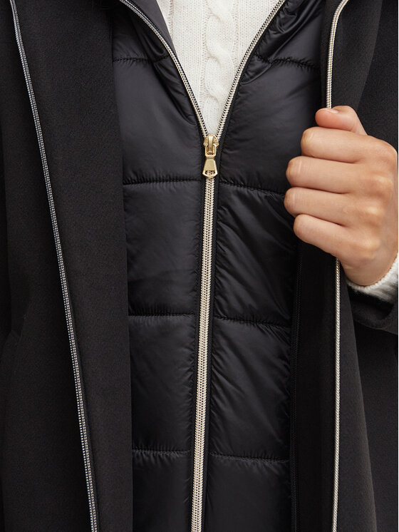 Marella Marella Žieminis paltas Bacio 2625496102 Juoda Regular Fit