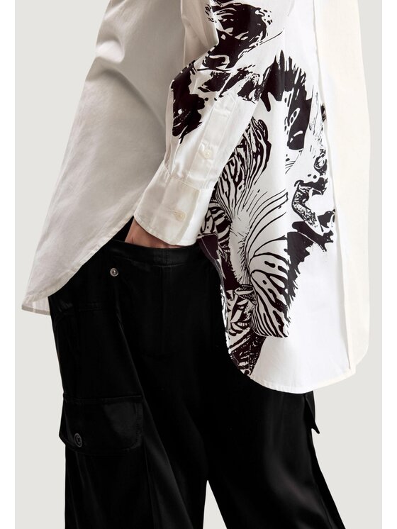 Desigual Desigual Сорочка CAM_ORCHID_LACROIX Білий Casual Fit